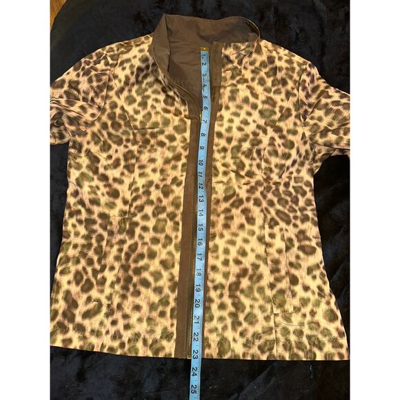 LAFAYETTE 148 REVERSIBLE LEOPARD ANIMAL PRINT JACKET 8 LIGHTWEIGHT - Picture 7 of 8